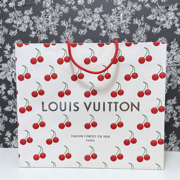 Louis Vuitton x Takashi Murakami Cherry Packaging 15.75x13.5x6" Shopping Bag - Picture 1 of 6